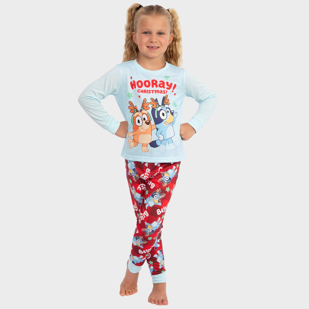 Girls Bluey Christmas Pyjamas