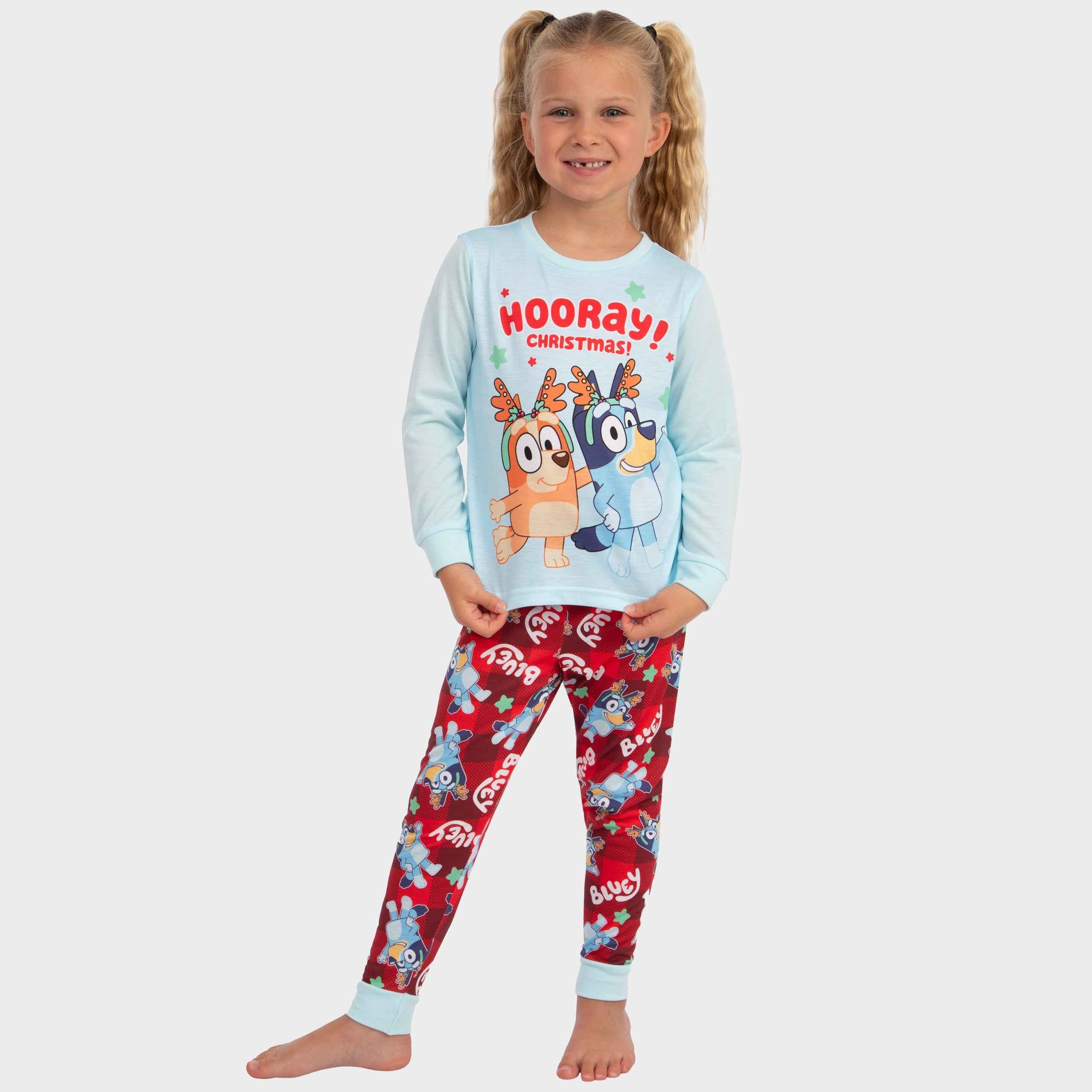 Girls Bluey Christmas Pyjamas